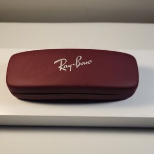 Ray-Ban Maroon Clamshell Eyewear Case